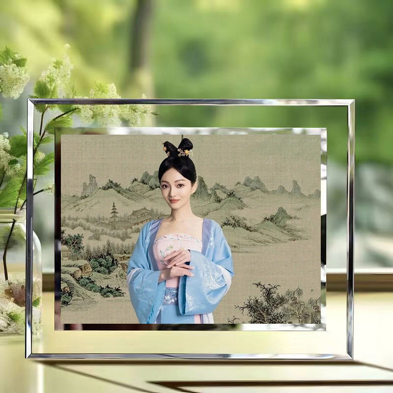 张韶涵粉丝周边学生版水晶玻璃相框桌面小摆件送朋友闺蜜摆台礼物