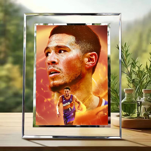 NBA球星壁纸周边学生版水晶玻璃相框摆件定制照片创意礼物送男生