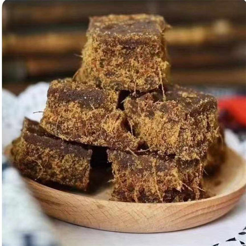 甘蔗月子辣味熬制古红糖块