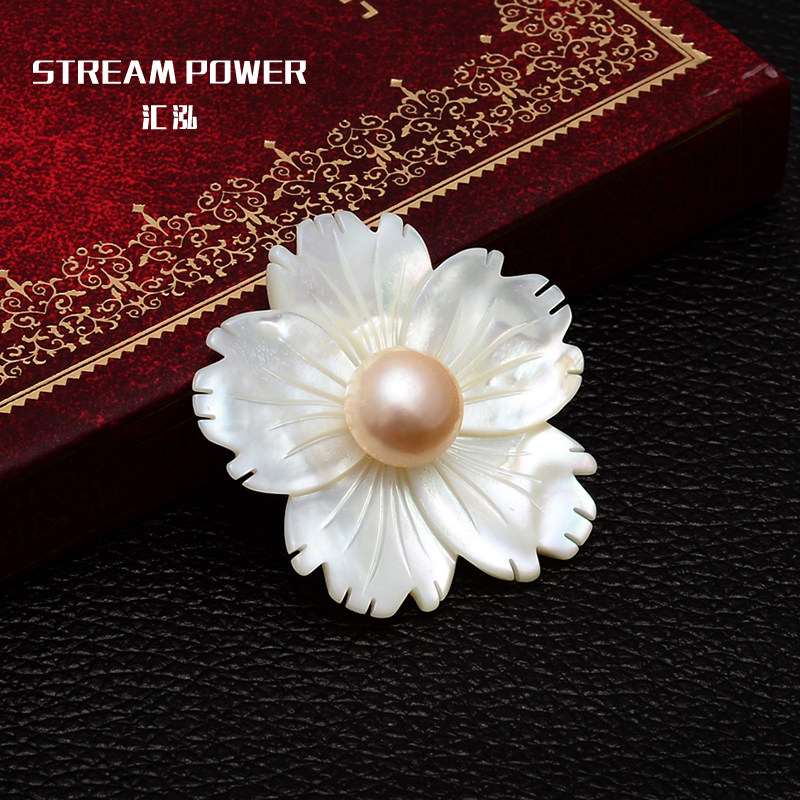 Broche femme en Nacre - Ref 1187138 Image 5