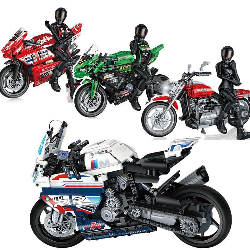 宝马积木儿童益智拼装小颗粒狂飙机车模型玩具男孩摩托车拼图礼物,玩具/童车/益智/积木/模型,普通塑料积木,淘宝优惠券,粉丝福利购,淘宝优惠卷