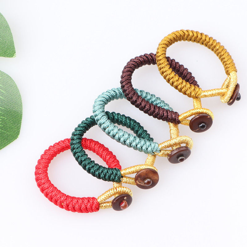 手工编织金刚结指环扣挂件钥匙扣