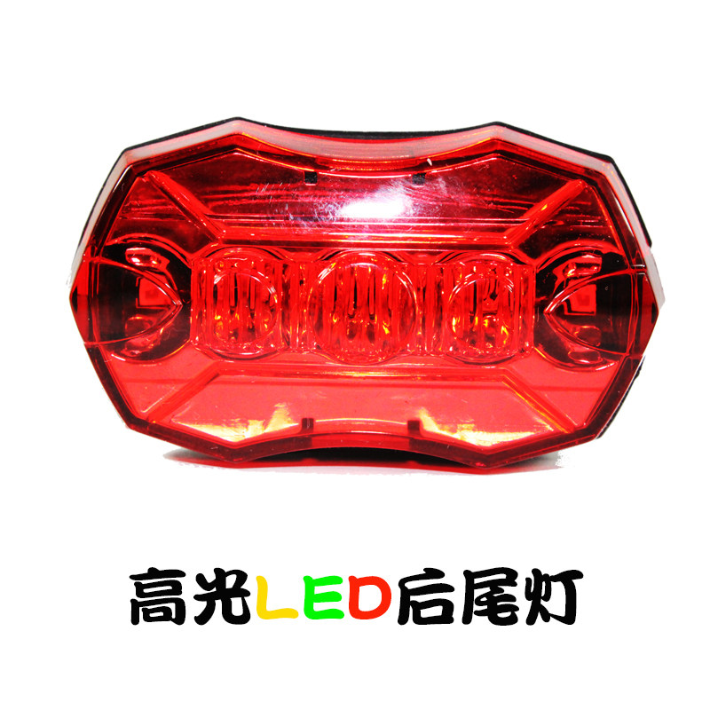 单车尾灯山地车灯闪灯警示灯自行车LED骑行警示灯公路车骑灯配件