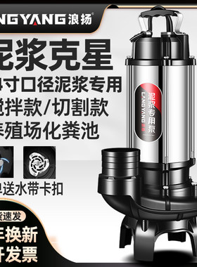 浪扬泥浆专用化粪池搅拌污水泵