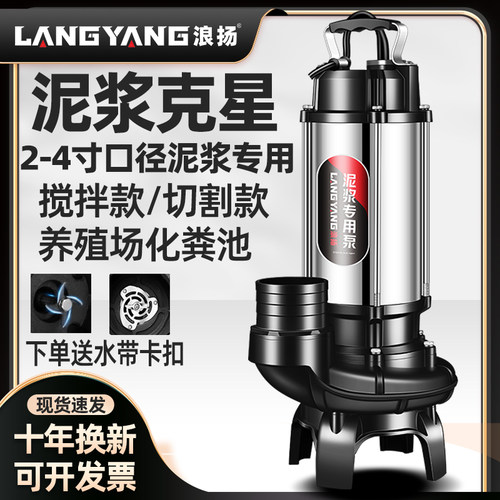 浪扬泥浆专用化粪池搅拌污水泵