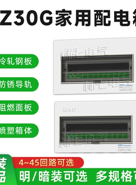正泰配电箱家用空气开关盒PZ30G配电柜暗装开关箱明装DZ47布线箱