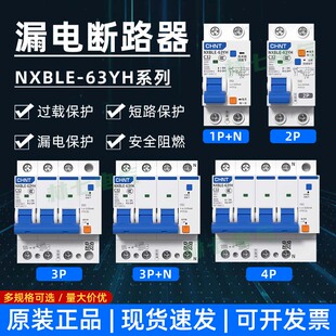 2P3P 63YH N小型断路器DZ47LE家用C20C32A 漏电开关NXBLE 正泰新款