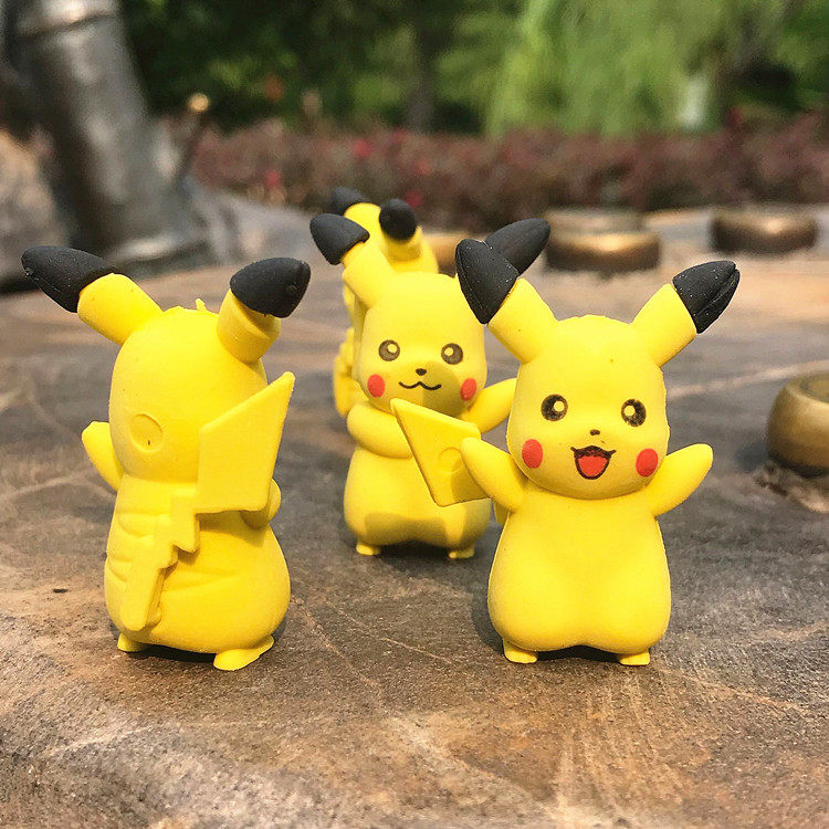 趣味皮卡丘橡皮擦创意可爱学生橡皮文具奖品儿童学习用品奖品