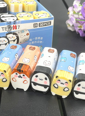 天卓新款9917可爱猫咪动物TT家庭橡皮学生创意2B幼儿 橡皮擦奖品