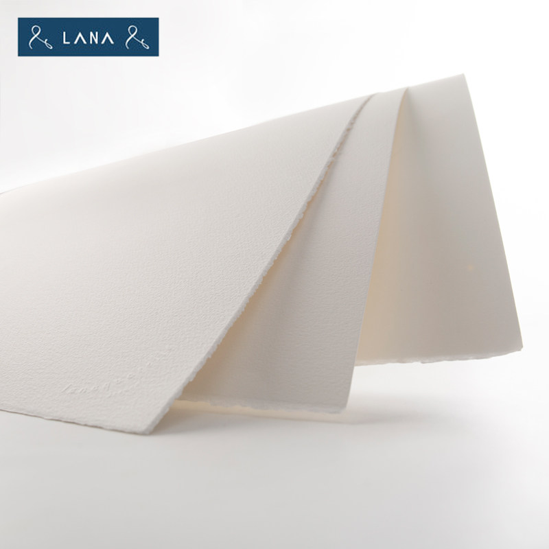 拉娜水彩纸/棉浆水彩纸300g细纹/粗纹/中粗纹棉浆水彩纸试用装