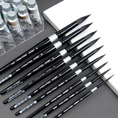 圆头画笔 美国黑天鹅绒Black Velvet黑丝绒松鼠毛水彩笔系列 3000