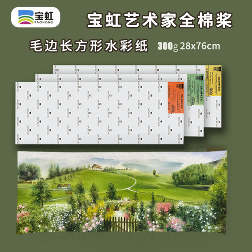 宝虹艺术家级长条形水彩纸