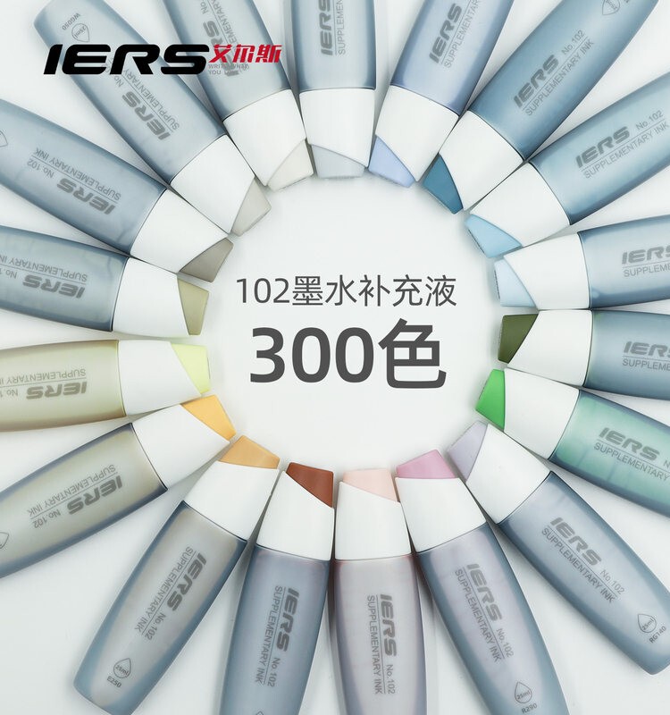 IERS 102 대용량 리필액은 와이드 헤드 마커 펜용 60% 알코올 유성 잉크를 보충할 수 있습니다