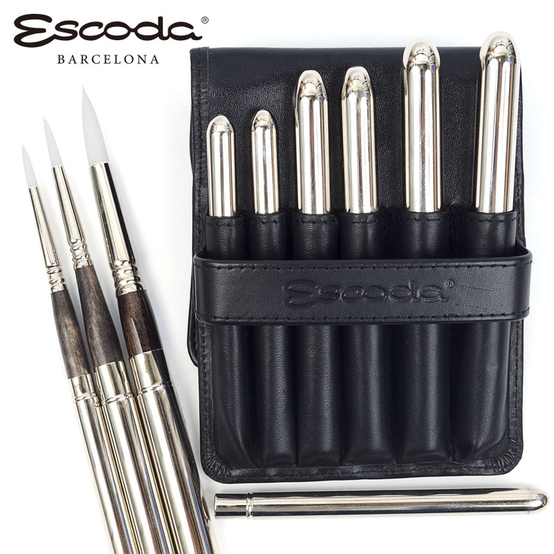 escoda珍珠白东丽旅行水彩画笔