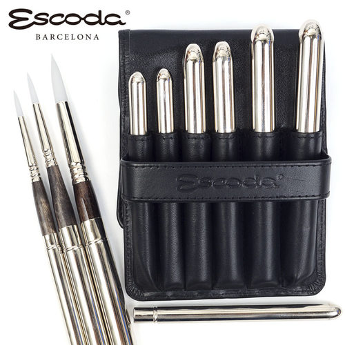 escoda珍珠白东丽旅行水彩画笔