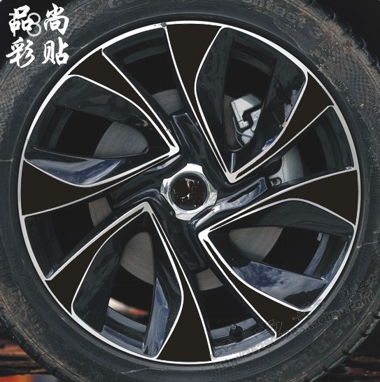 碳纤维改装轮毂贴