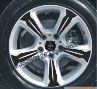 5系 523Li 轮毂贴 325i 320i 专用轮毂碳纤维贴纸 改装轮毂车贴