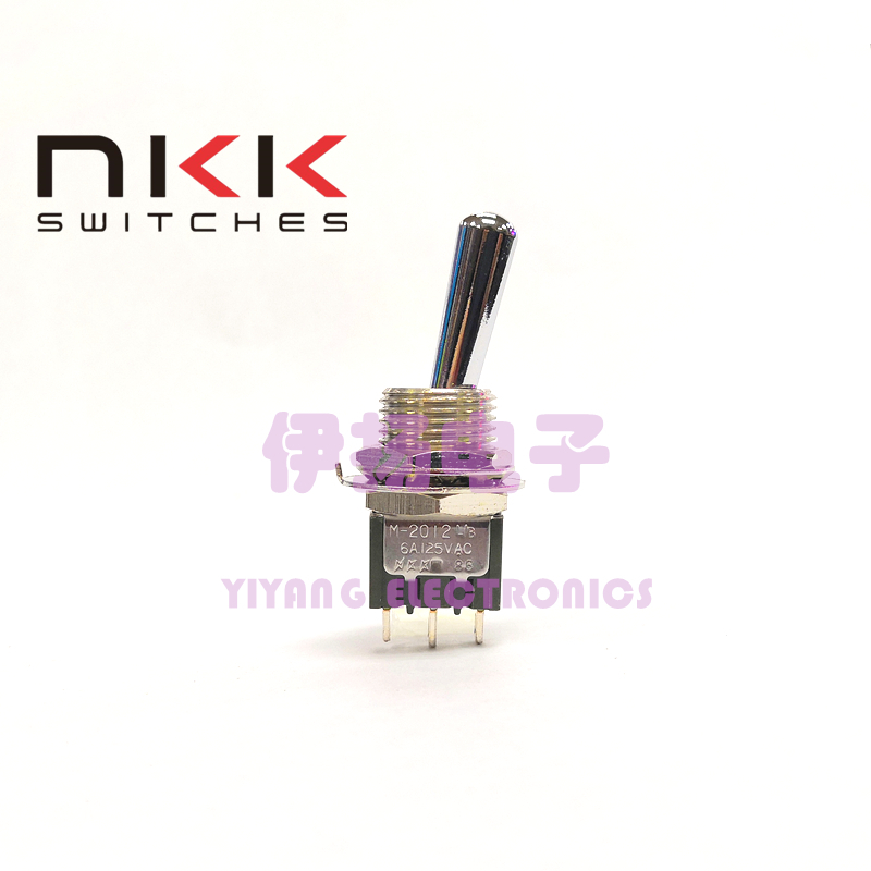 NKK日本日开原装进口钮子开关 3脚2档 M-2012L/B 大头 12MM开孔