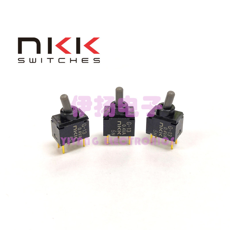 NKK日本进口密封防水型按钮子开关 5脚3档 G-13AP 超小型 直插PCB