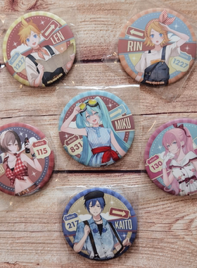 初音未来miku罗森Lawson联动旅行吧唧镜音铃连巡音流歌meikokaito