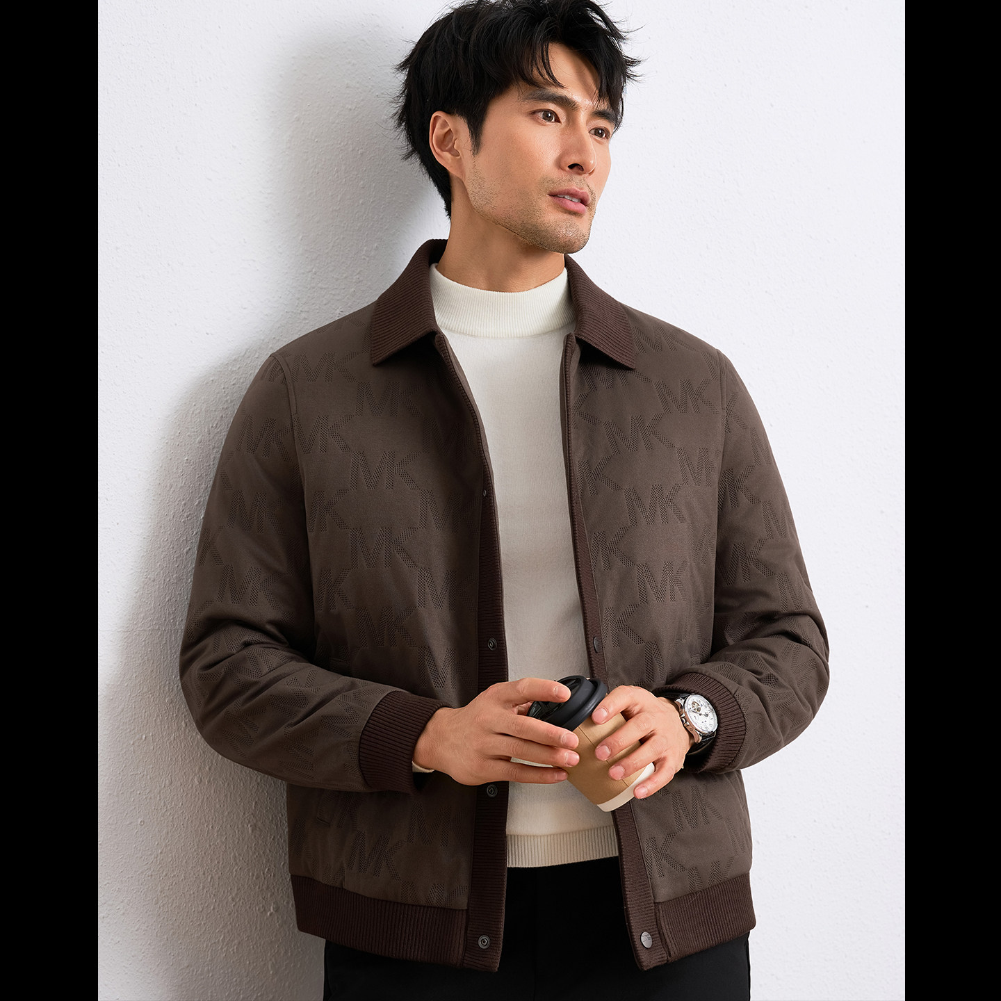 2025秋冬季男士羽绒服修身中羽绒服