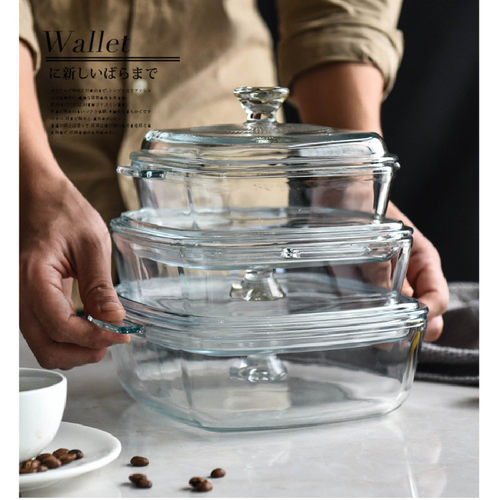 菲内克斯钢化玻璃带盖玻璃碗