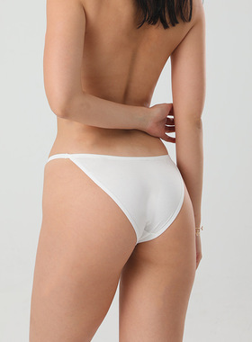 欧美细带高开叉半包臀丁字裤女低腰无痕纯棉比基尼内裤舞蹈打底