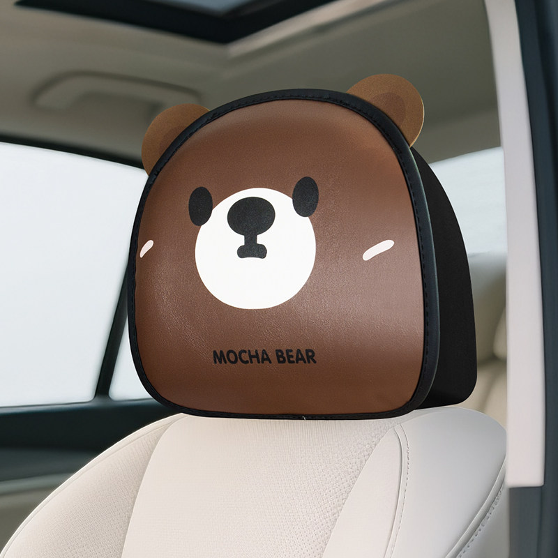 汽车头枕腰靠套装可爱卡通座椅靠背垫车载座椅靠垫腰靠垫