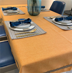 高档北欧大气棉麻桌布茶几布餐桌布艺方型圆形艺台布可定做