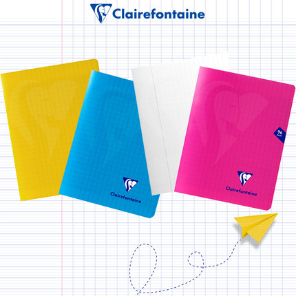 Clairefontaine克莱芳丹笔记软抄本防水塑料封面法文法国格