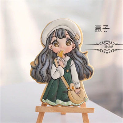 惠子老师出品卡通女孩糖霜饼干模具3d立体按压式家用烘焙印模