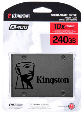 Kingston/金士顿A400 480G固态硬盘SATA3.0接口台式机电脑SSD硬盘