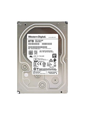 西部数据8TB企业级机械硬盘SATA 7200转256MB WUS721208BLE6L4
