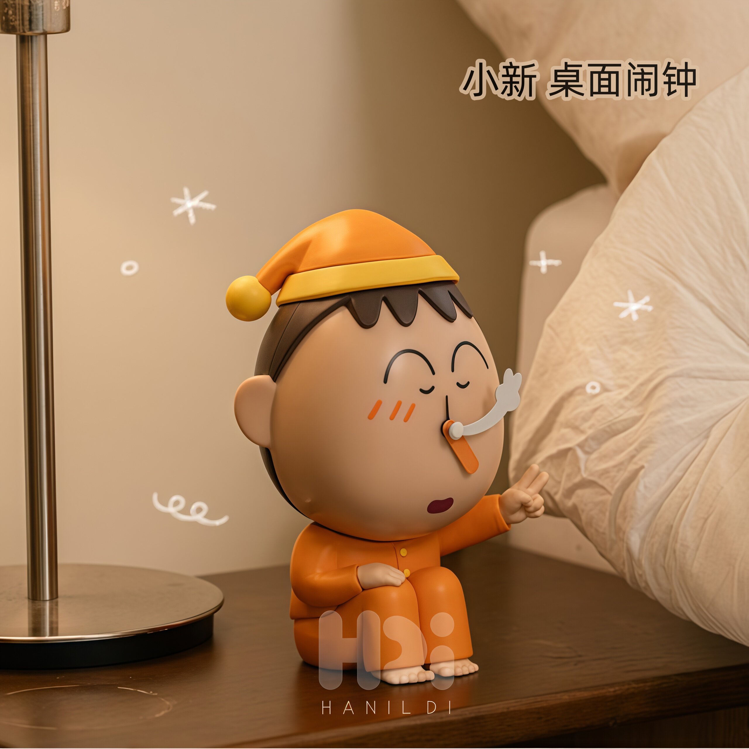 蜡笔小新闹钟动感超人左卫门时钟