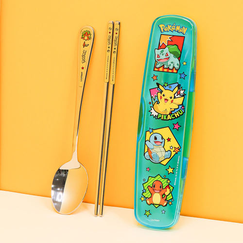 儿童筷子勺子套装便携餐具收纳盒