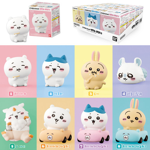 chiikawa自嘲熊食玩吉伊卡哇小八乌萨奇吧唧公仔飞鼠吃饭摆件玩具