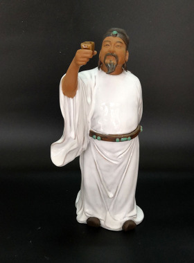 石湾公仔李白书房送老师礼品摆件