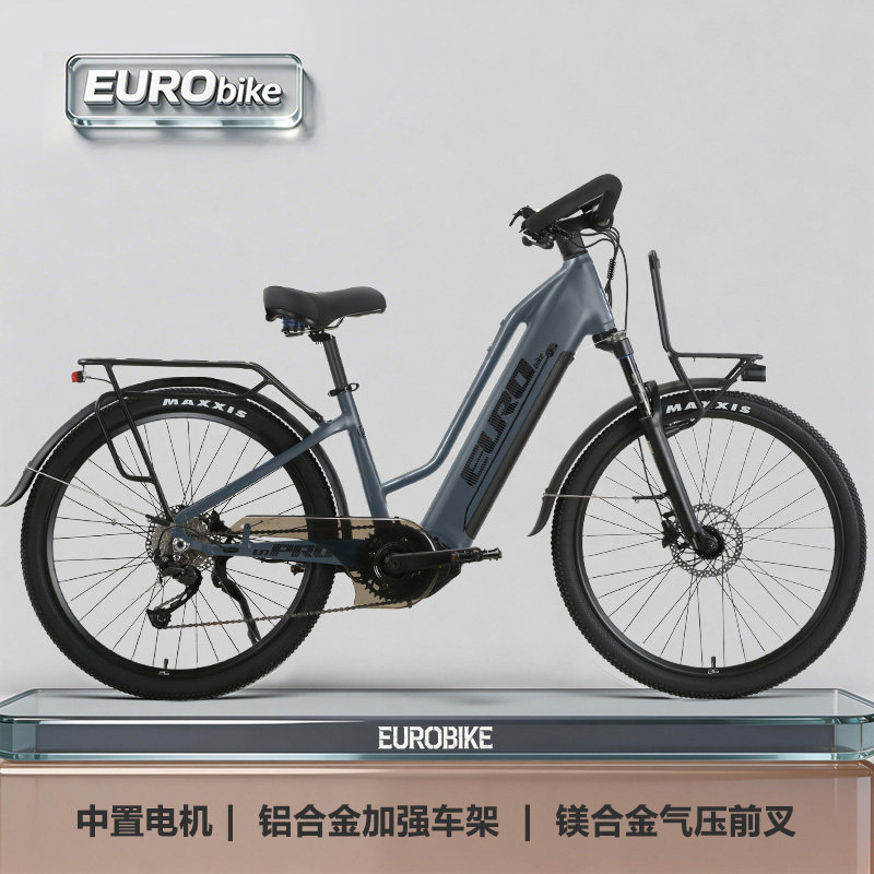 Eurobike铝合金电助力自行车旅行电动自行车中置电机电动单车