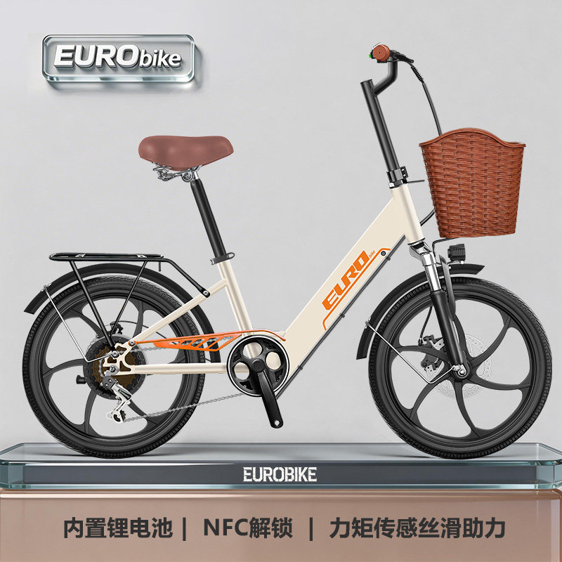 欧拜克R3城市通勤电助力自行车20寸小型力矩传感EBIKE碟刹单车 - 实物图