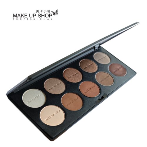 MAKEUPSHOP美卡小铺10色眼影盘大地色哑光咖啡色易上妆百搭色正品