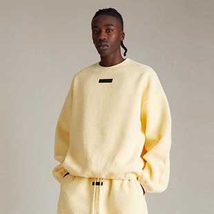 GOD复线ESSENTIALS羊羔绒美式 高街秋冬宽松休闲卫衣 FEAR FOG