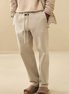 FOG FEAR OF GOD复线ESSENTIALS植绒1977直筒卫裤加绒男女休闲裤