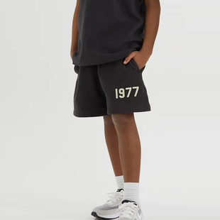 正品 god复线ESSENTIALS儿童五分短裤 新款 FOG潮牌1977 fear 童装