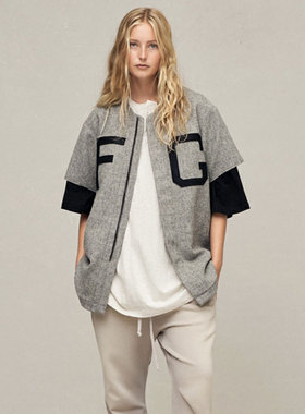 fog fear of god第七季FG主线7TH棒球贴布富贵高街潮短袖衬衫男女