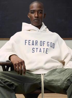 FEAR OF GOD 24FALL加绒卫衣FOG正品ESSENTIALS秋冬宽松连帽衫男