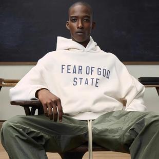 ESSENTIALS秋冬宽松连帽衫 FEAR 24FALL加绒卫衣FOG正品 GOD 男