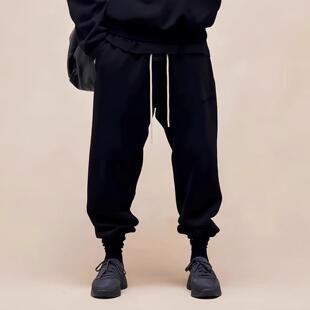 ESSENTIALS运动休闲长裤 FOG加绒束脚卫裤 GOD 24FW云系列FEAR