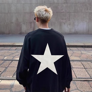 GOD复线ESSENTIALS美式 高街五角星圆领卫衣男 FEAR FOG秋冬新款