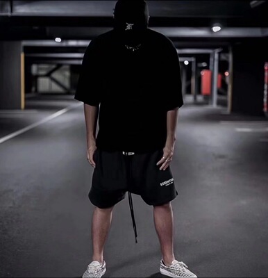 FEAR OF GOD FOG复线ESSENTIALS反光短裤男宽松五分裤高街嘻哈潮