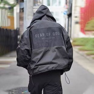 FOG正品FEAR OF GOD第六季主线贴布夹克高街冲锋衣连帽外套男女潮